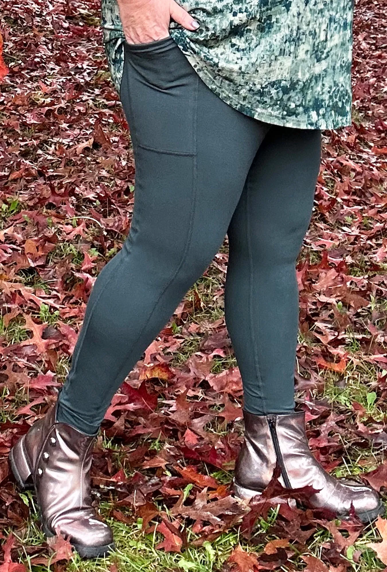 Pocket Legging - Rainforest Bamboo