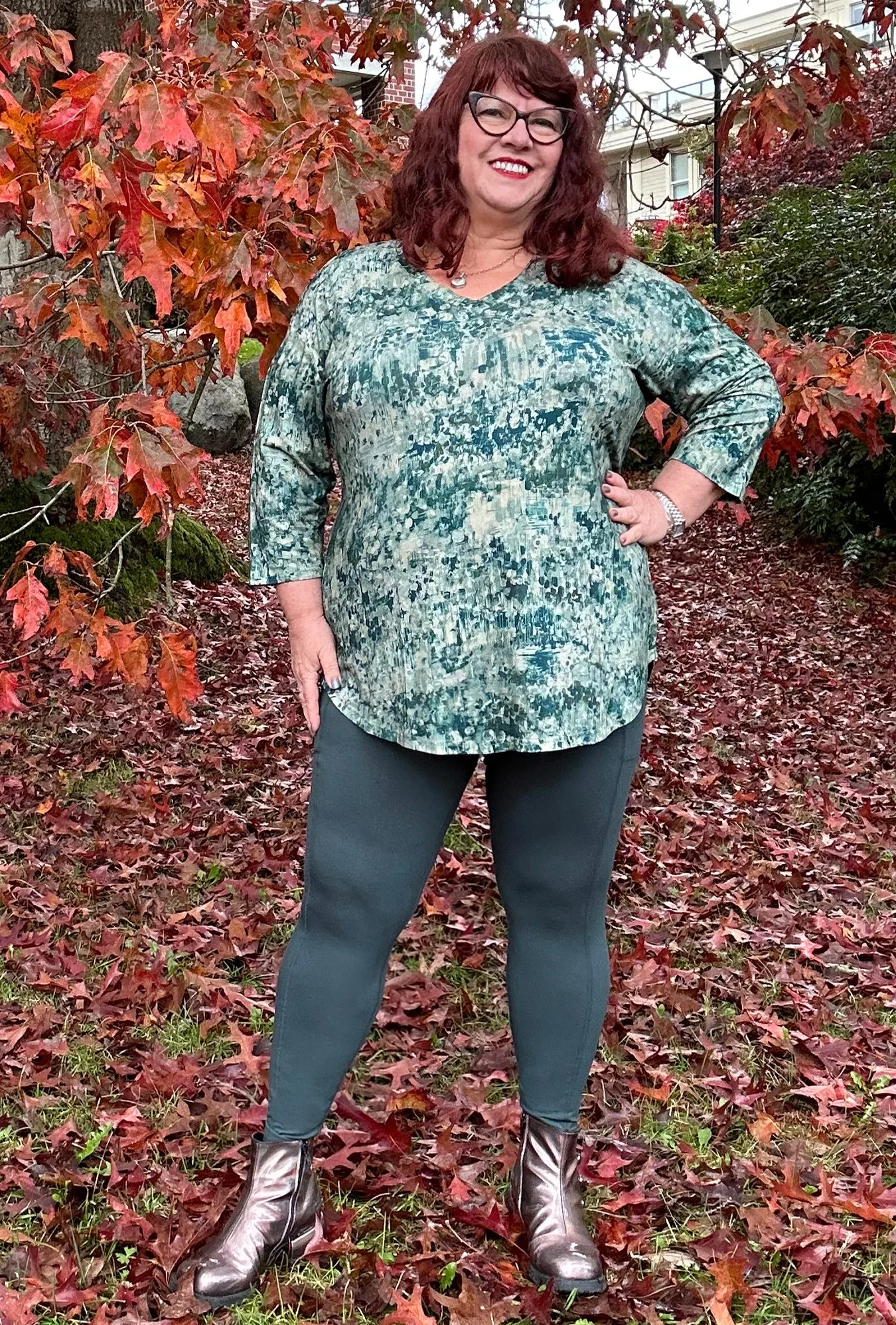 Pocket Legging - Rainforest Bamboo