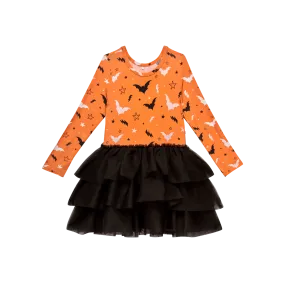 POS Hendrix Long Sleeve Halloween Bat Tulle Tutu Dress