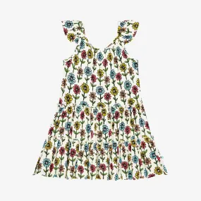 Posh Peanut Flutter Sleeve Tiered Dress ~ Maya Lynn 3-4 Year