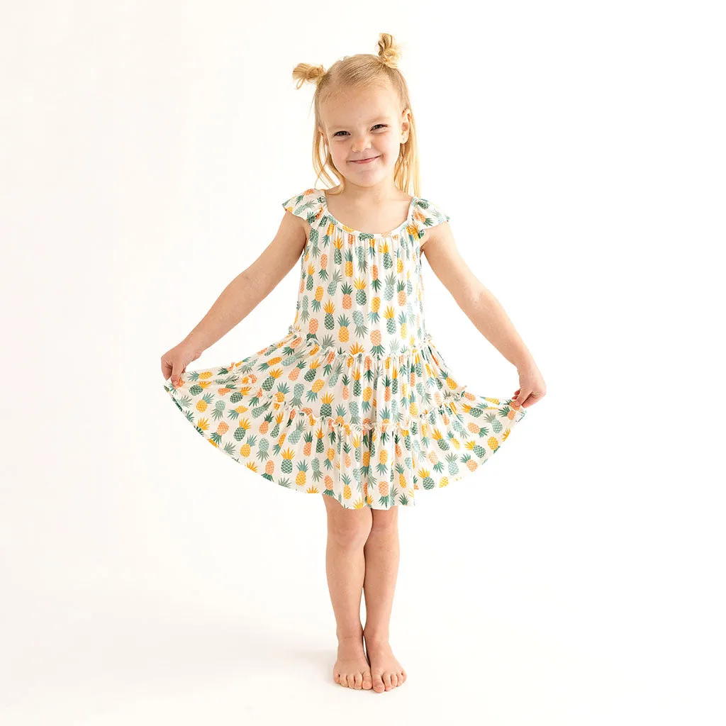 Posh Peanut Flutter Sleeve Tiered Dress ~ McGuire