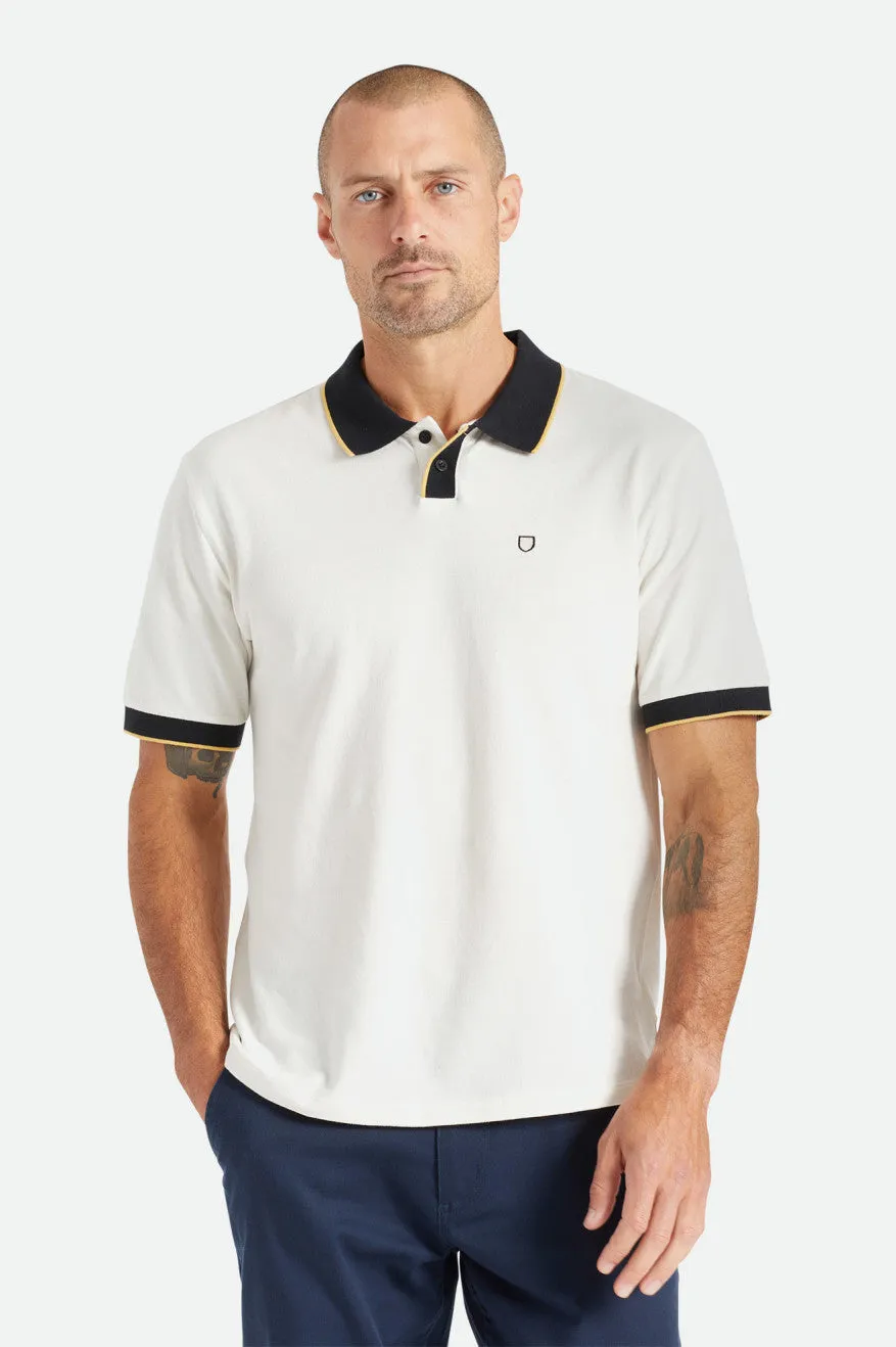 Proper S/S Polo - Off White/Black