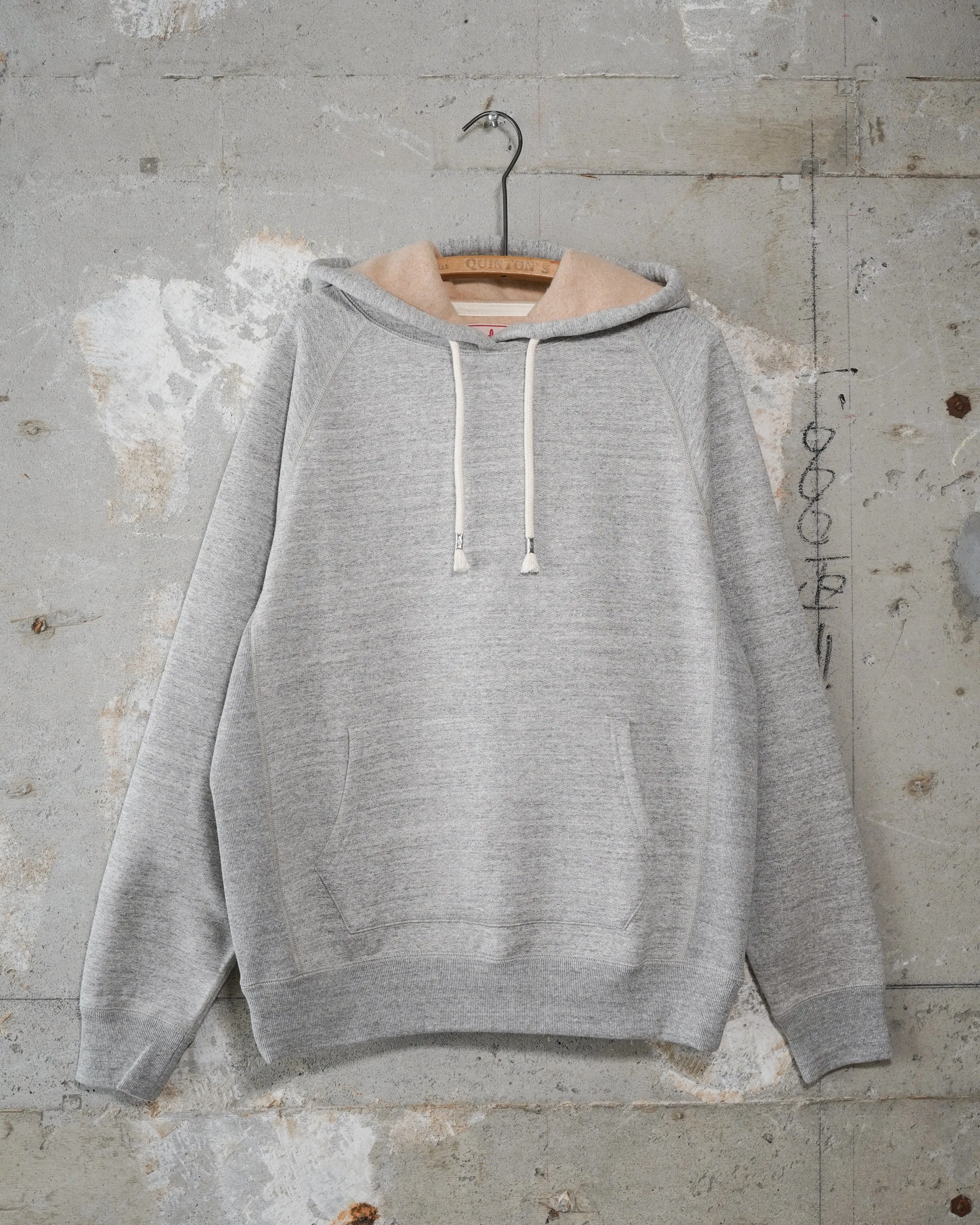 Pullover Hoodie - Fleeced Foxfibre® - Heather Grey