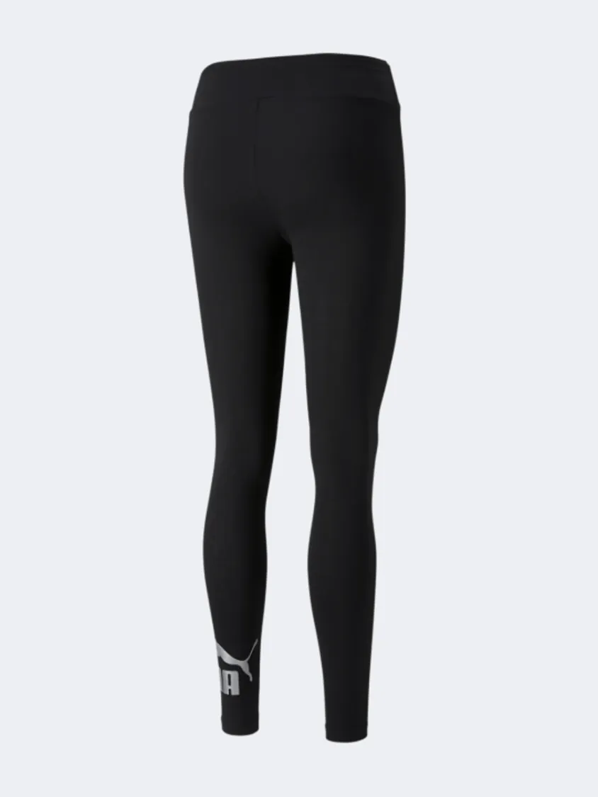 Puma Essentials  Metallic Women Lifestyle Tight Black/Silver