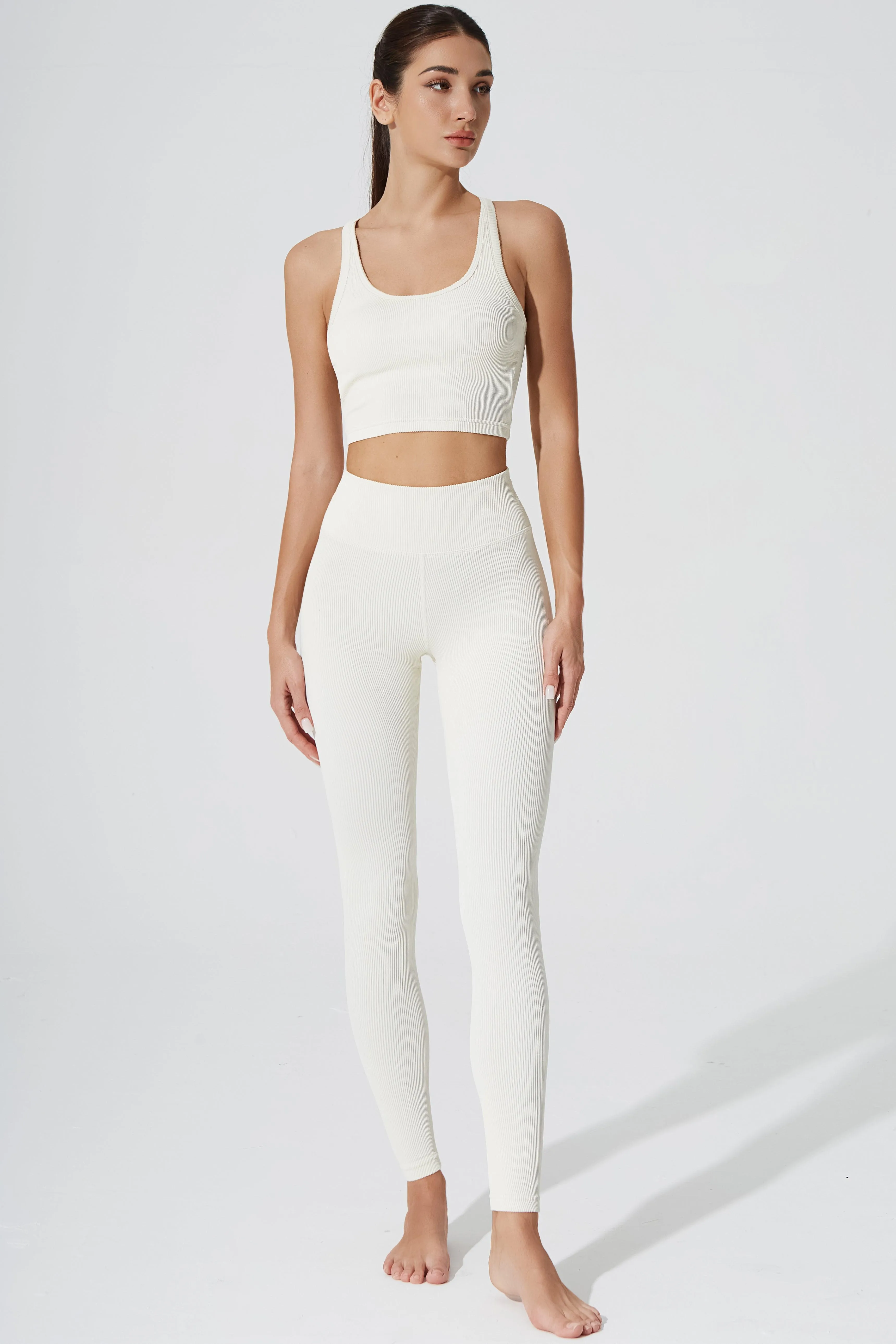 Querida High Waist R Legging - Cream