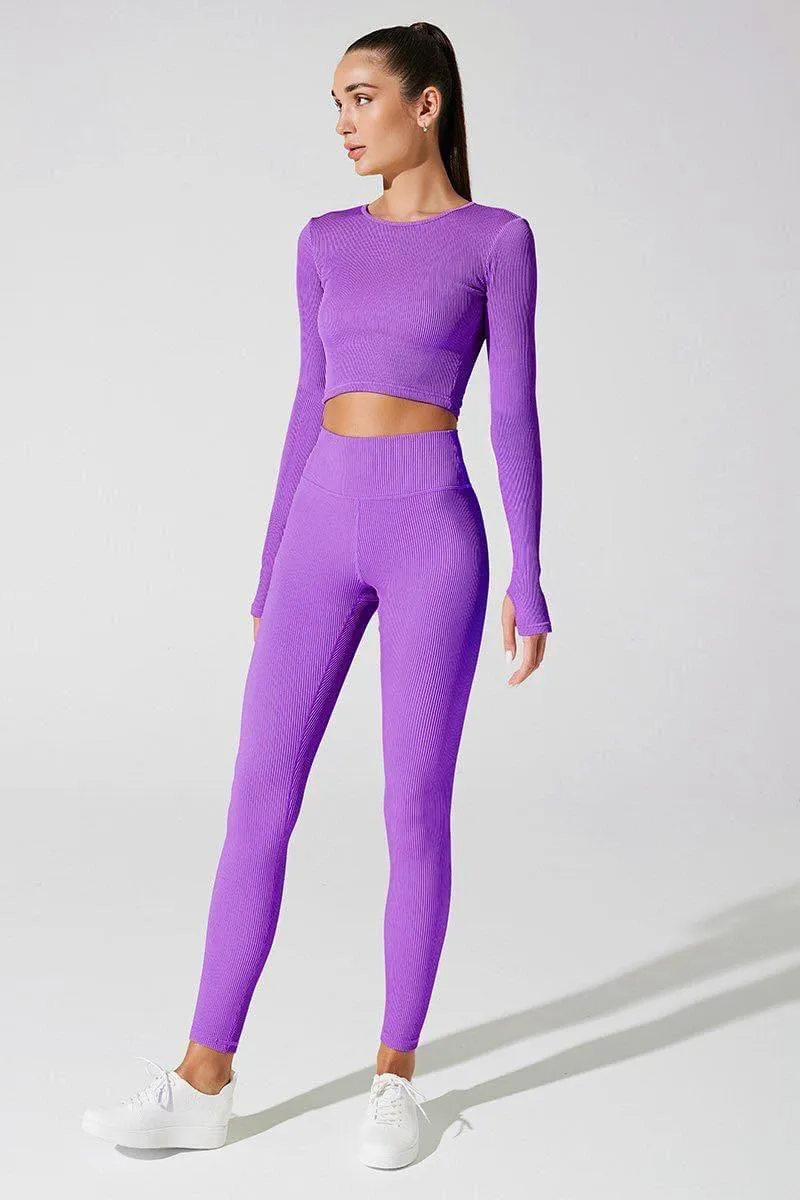 Querida High Waist R Legging - Deep Lilac