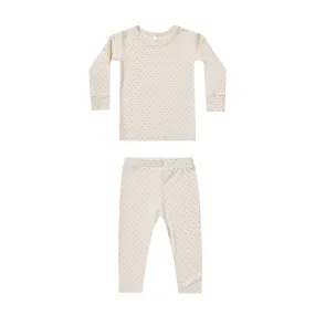 QUINCY MAE - Bamboo Pajama Set | Oat Check