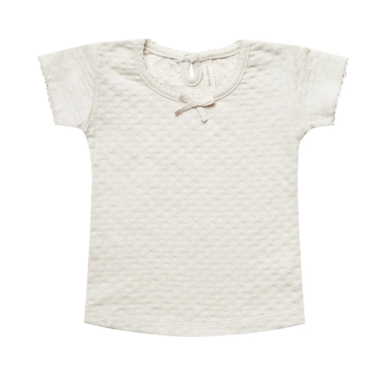 Quincy Mae Pebble Pointelle Baby Tee