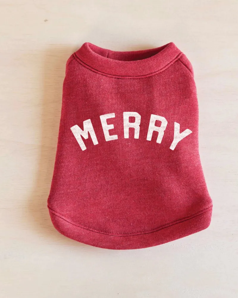 "Merry" Holiday Sweatshirt for Dogs