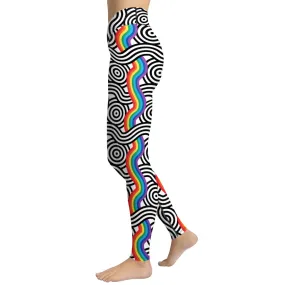 Rainbow Lines Yoga Leggings