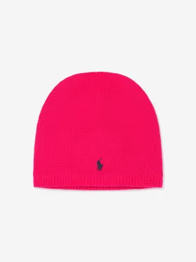 Ralph Lauren Girls Logo Beanie Hat