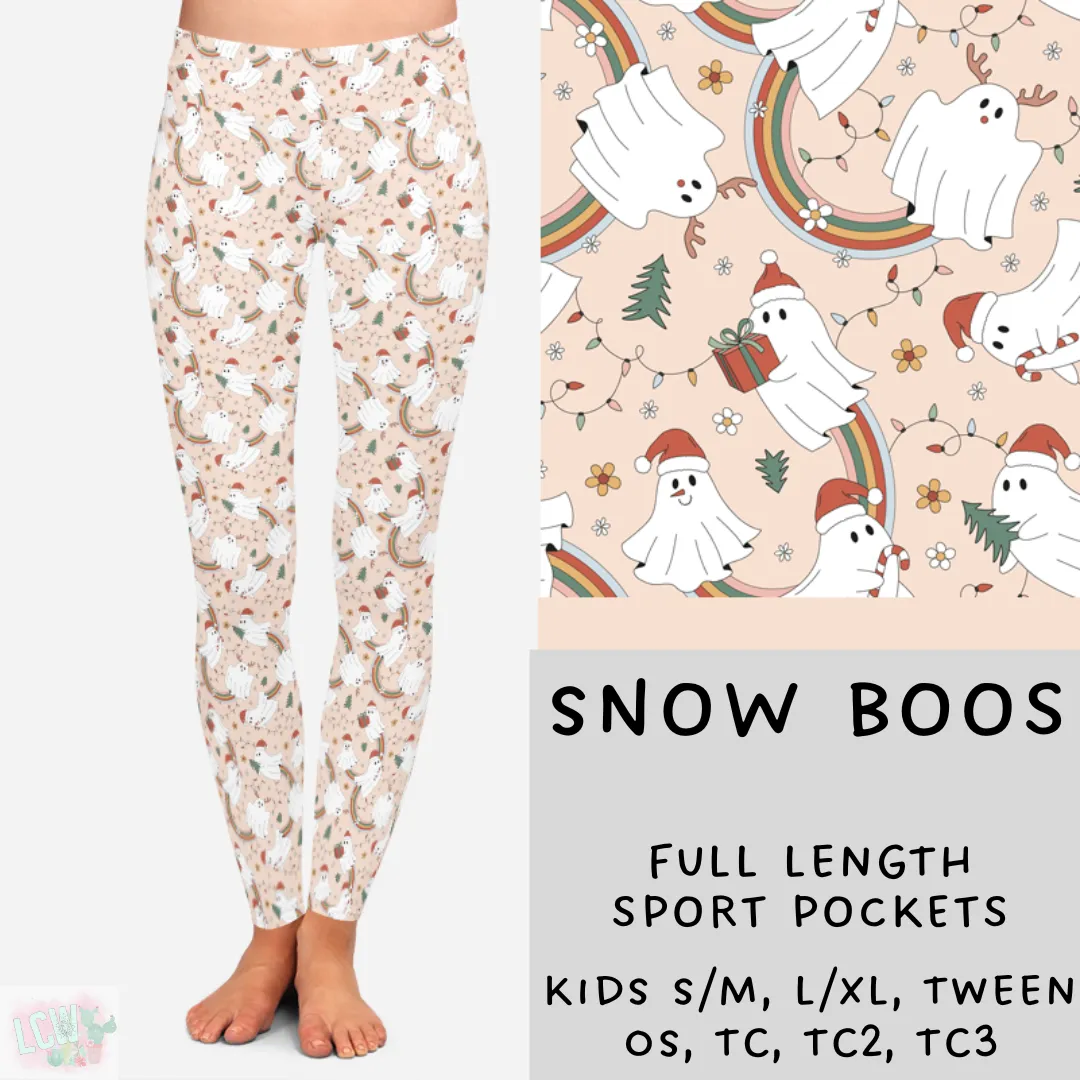 Ready To Ship - Christmas Lounge - Snow Boos Leggings