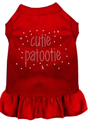 Rhinestone Cutie Patootie Dress Red 4x (22)