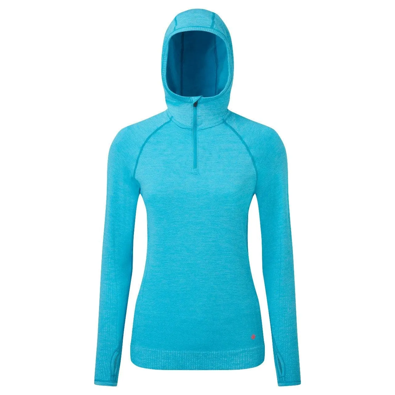 Ronhill Life Seamless Hoodie (Womens) - Azure Marl