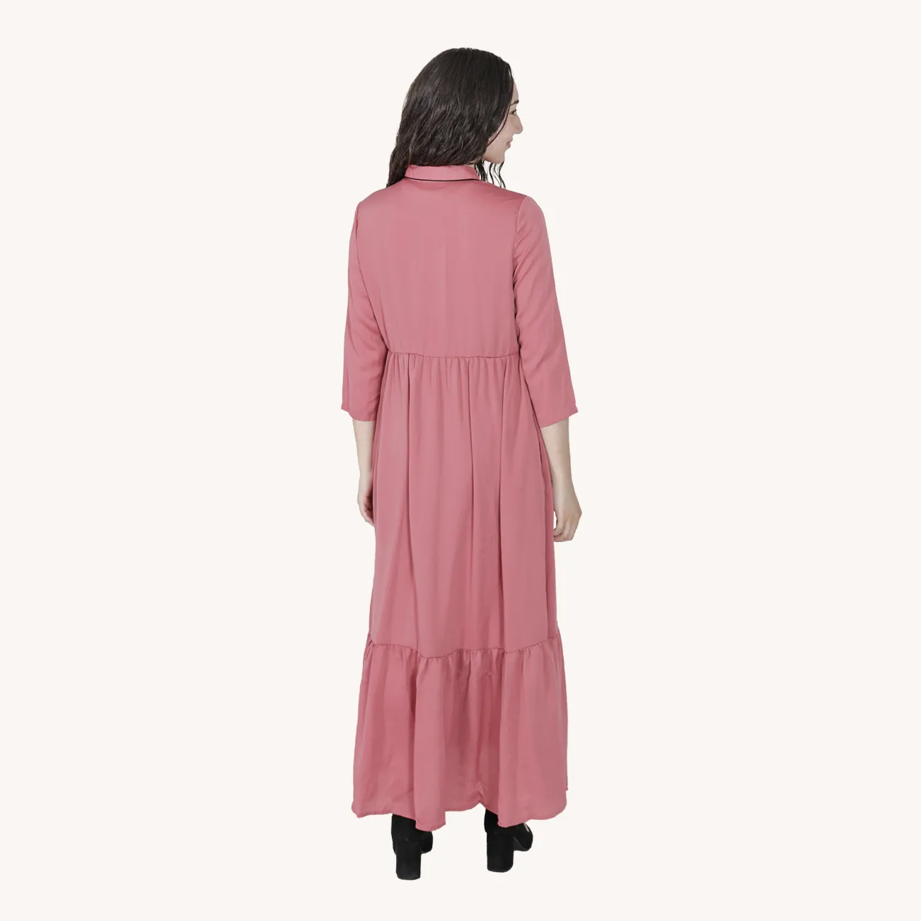 Ruffel Hem Maxi Dress