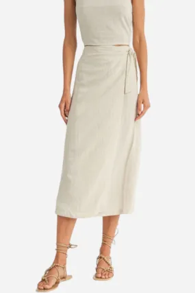 Sadie & Sage Sugarloaf Wrap Front Maxi Skirt