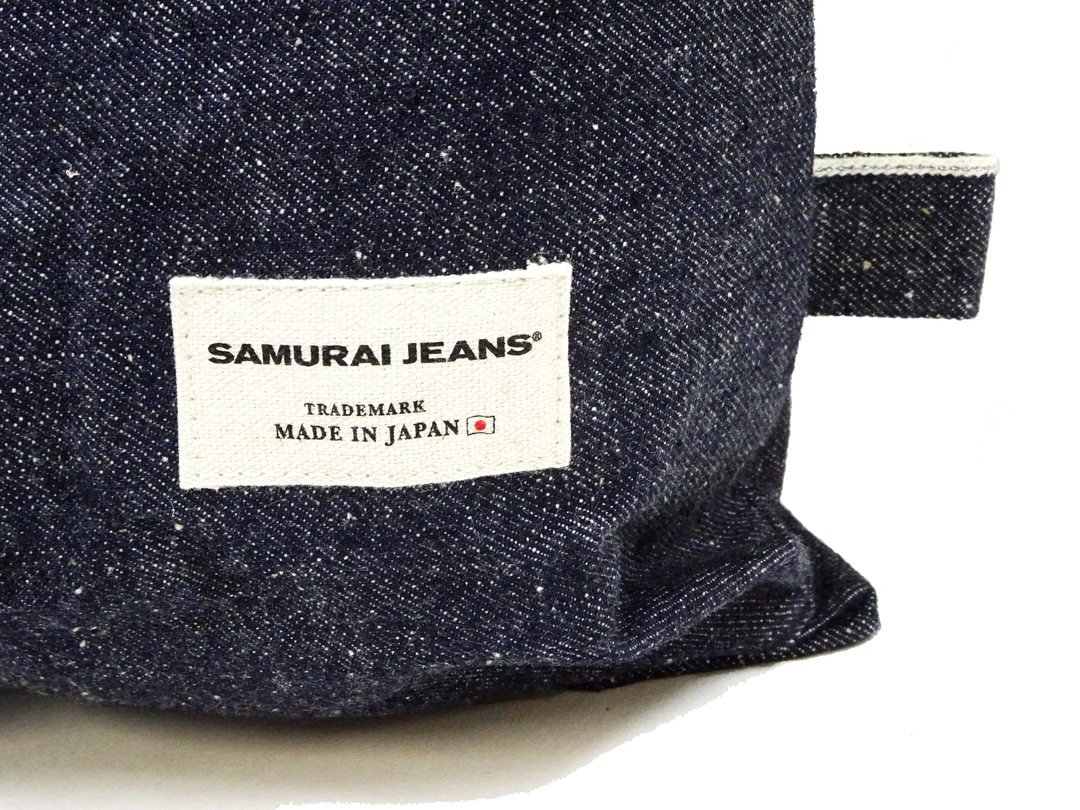 Samurai Jeans Bag Men's Casual Denim Shoulder Bag Inspired by USAF Military Helmet Bag DB23-15OZ Indigo