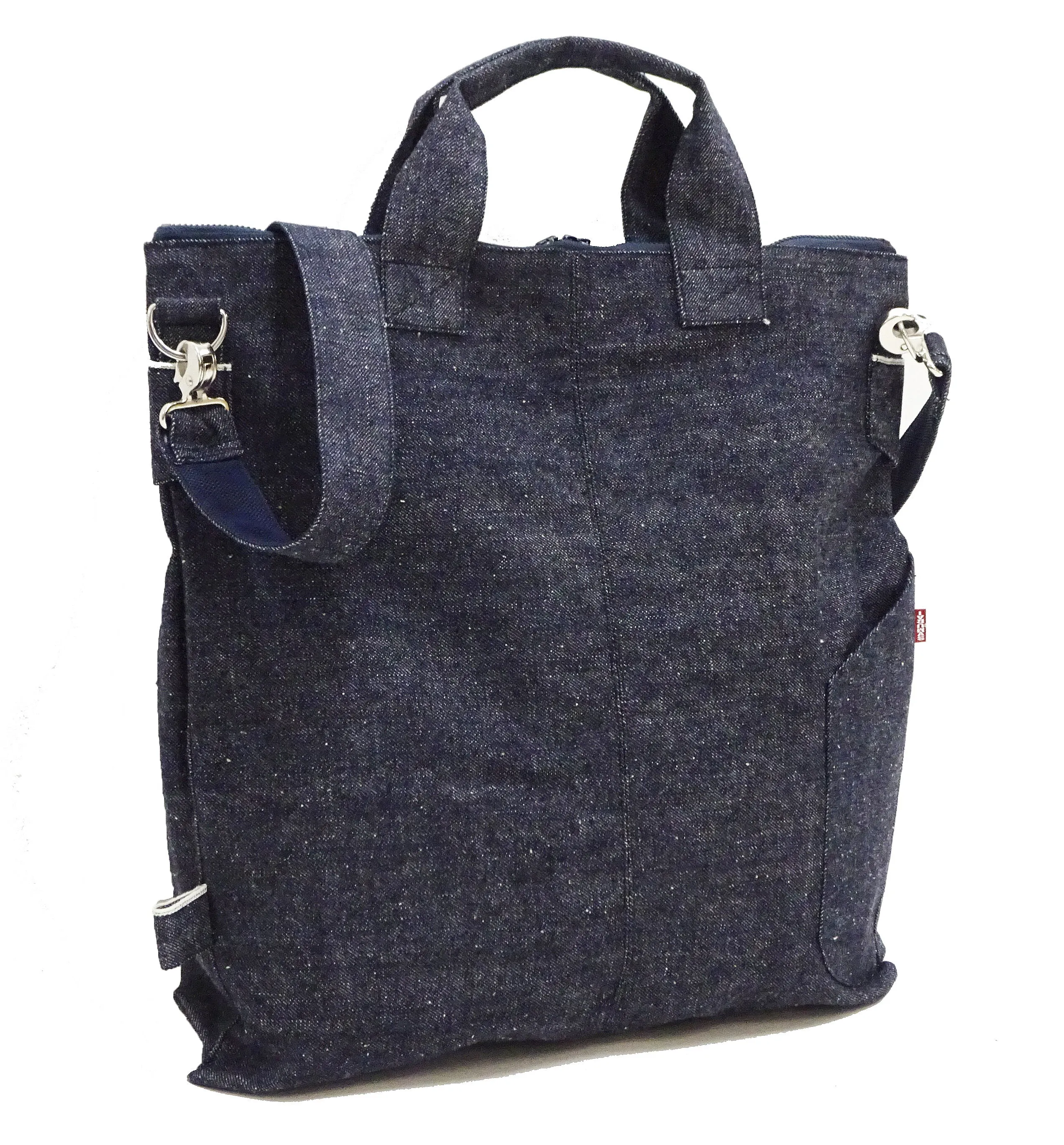 Samurai Jeans Bag Men's Casual Denim Shoulder Bag Inspired by USAF Military Helmet Bag DB23-15OZ Indigo