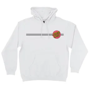 Santa Cruz Other Dot Men's Pullover Hoodie Sweatshirt, White w/Pink