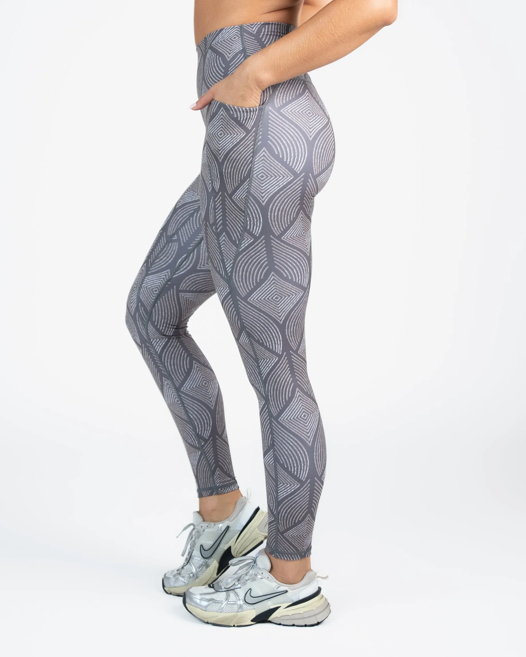 Shakti Leggings (27 in. inseam) - Grey Peacock