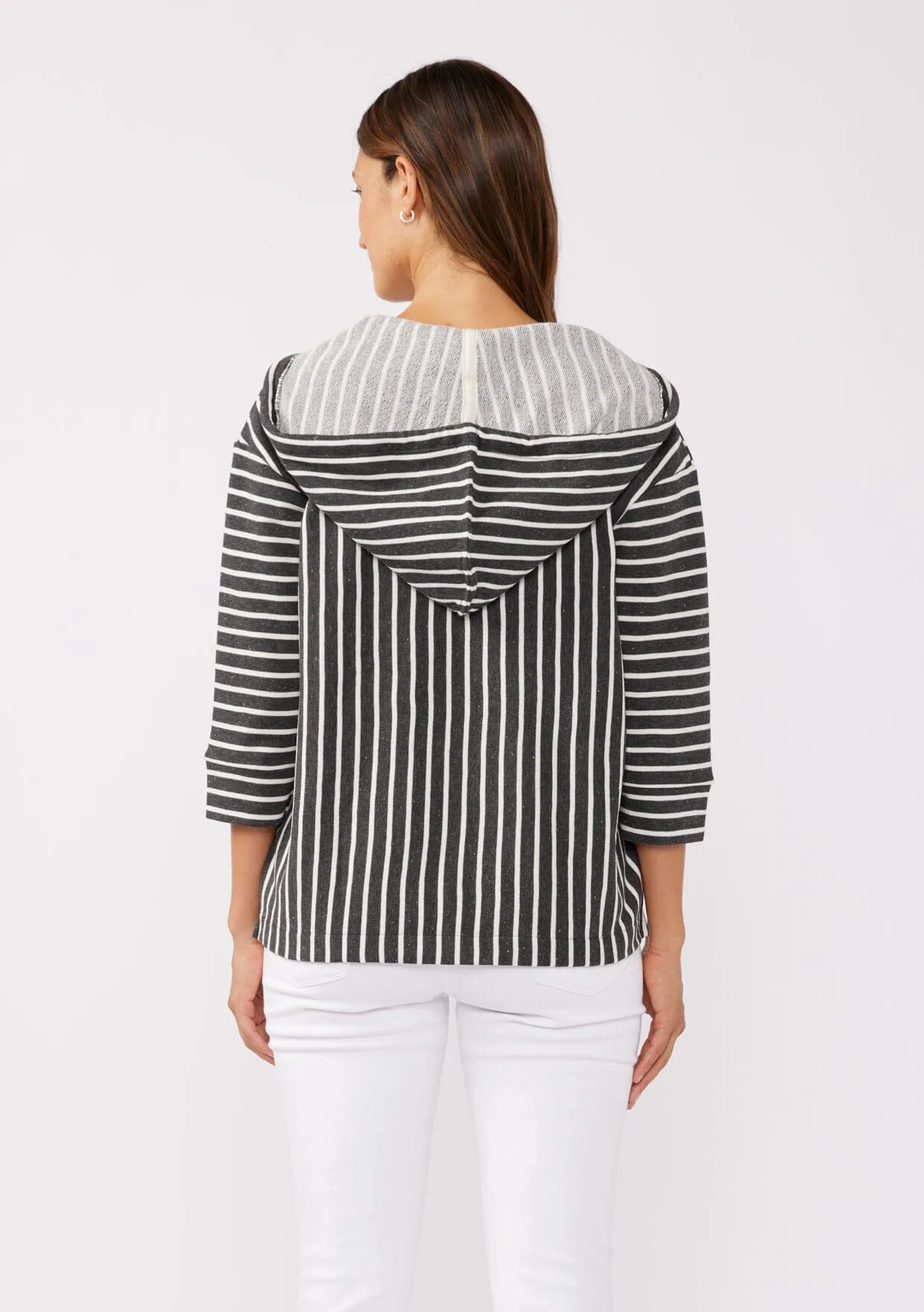 Silverlake Striped Pullover Hoodie