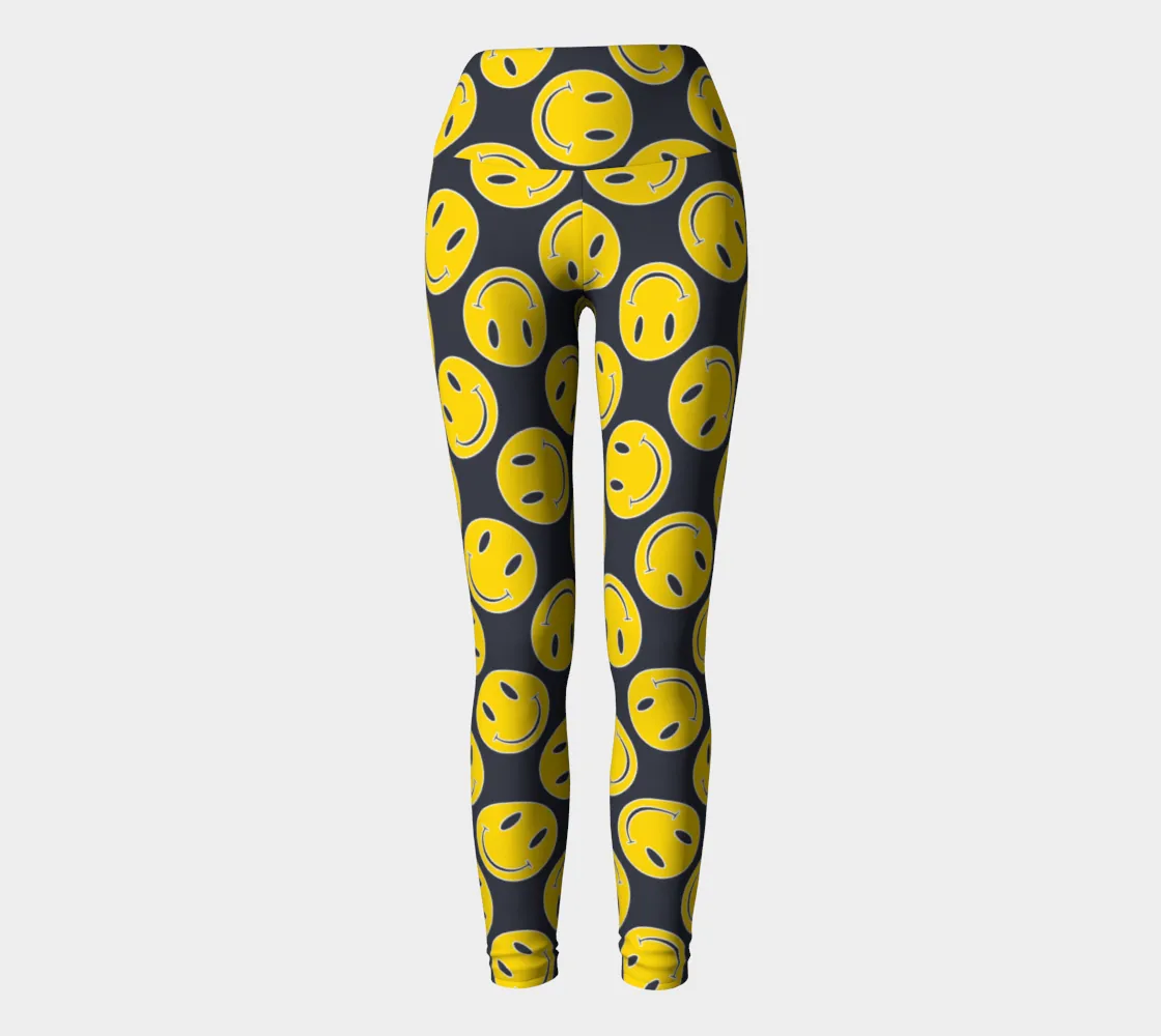 Smiley Face Yoga Leggings