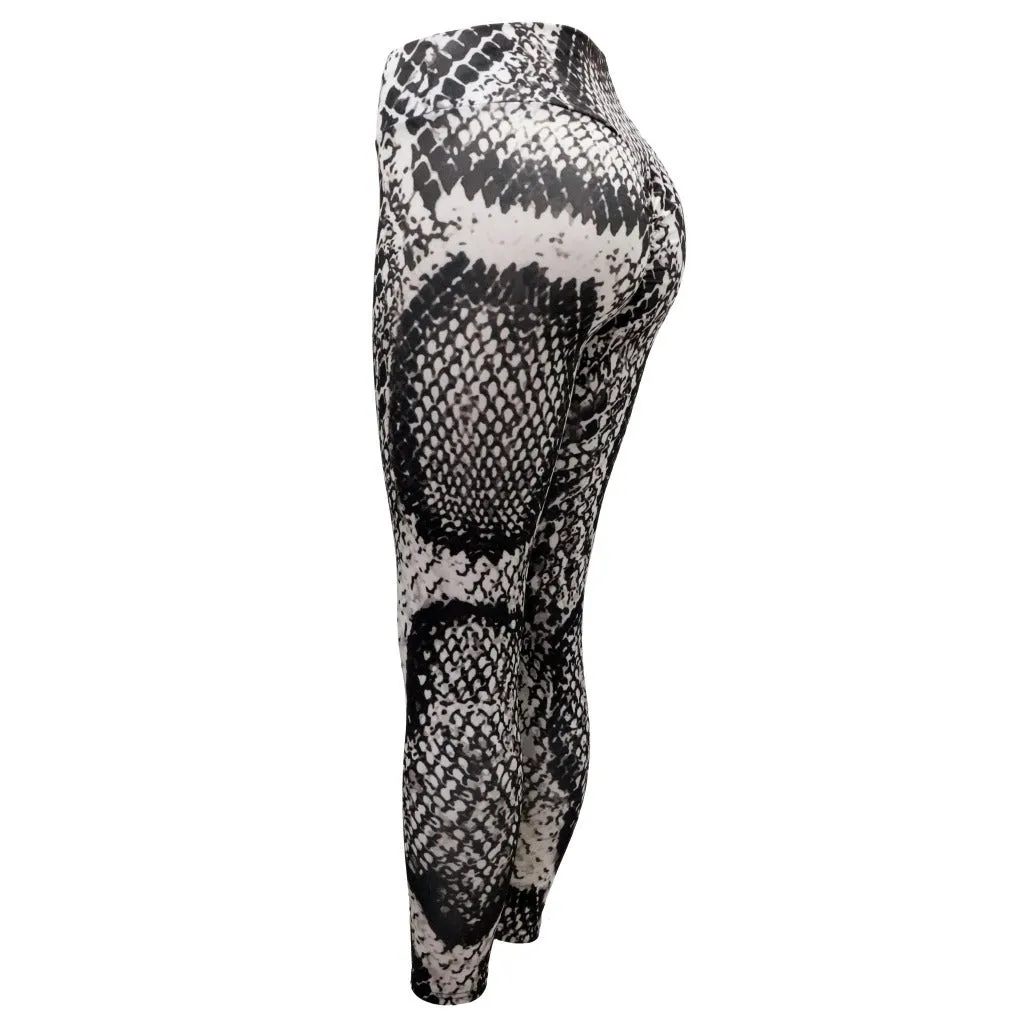 Snake print yoga pants