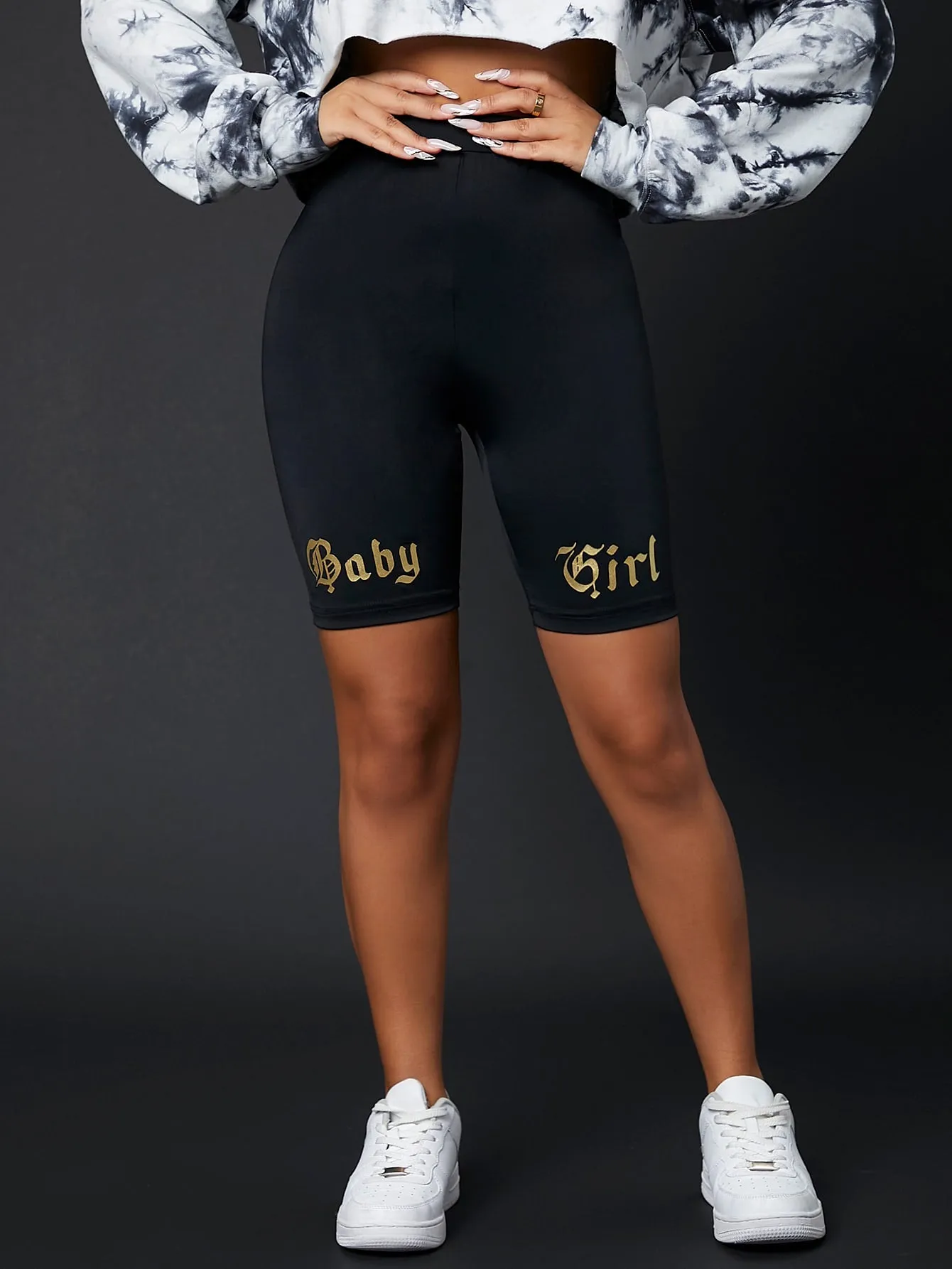 Sporty Letter Women Leggings