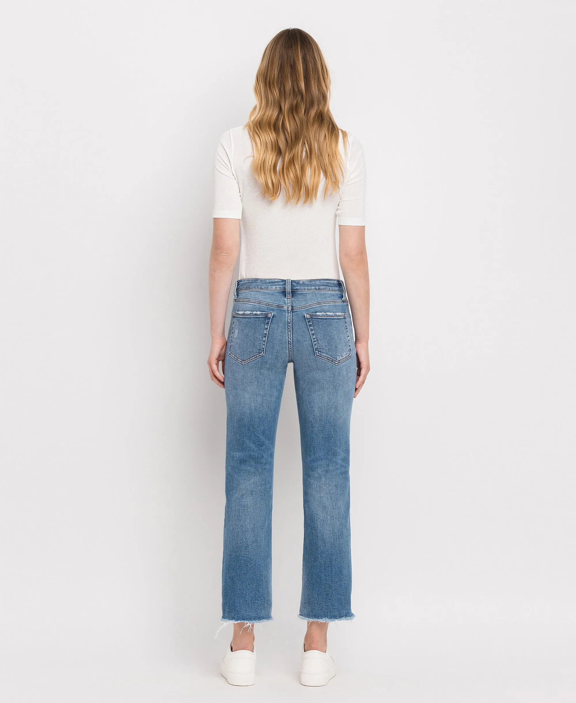 Stately - Mid Rise Crop Straight Jeans