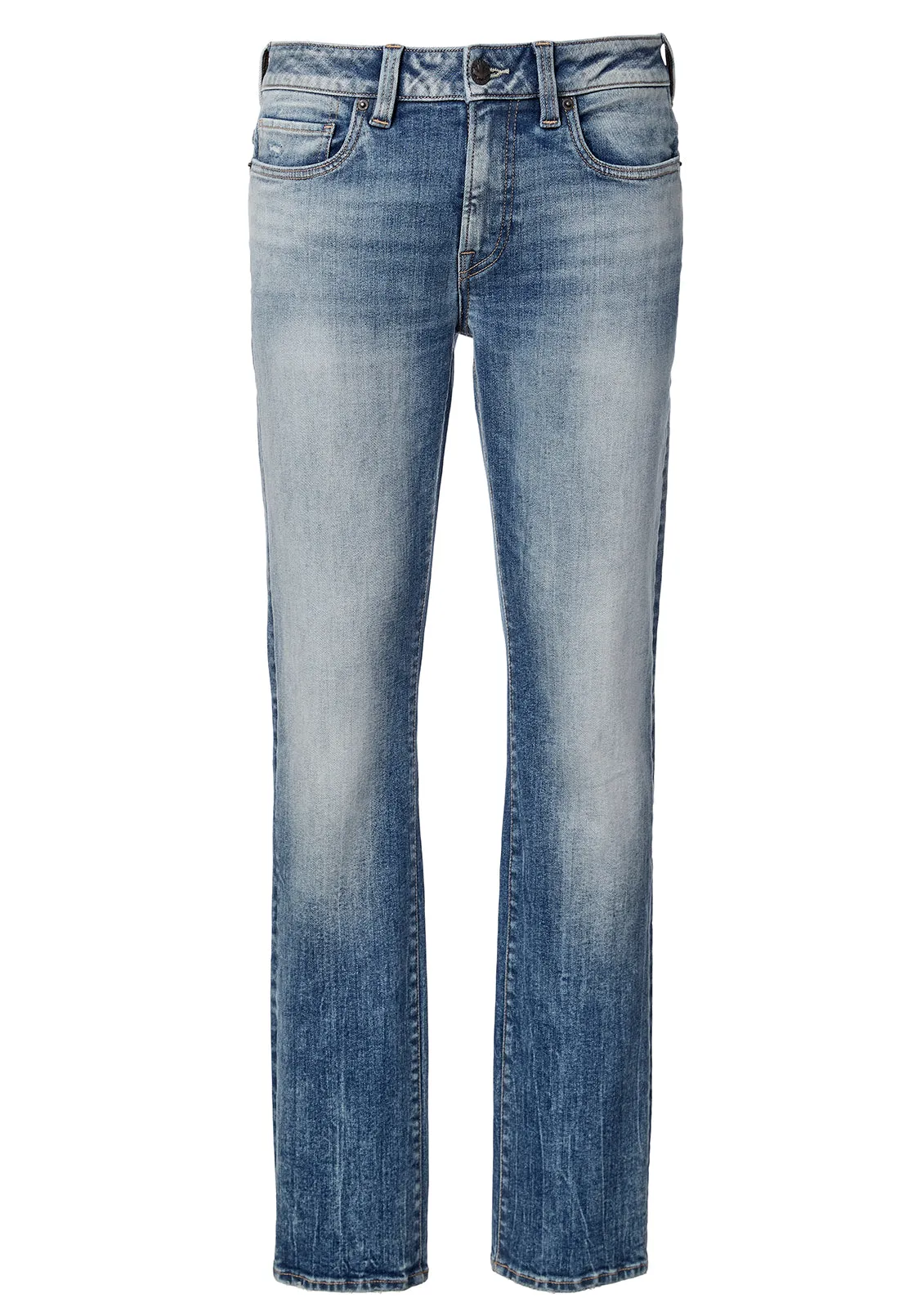 Straight Six Men’s Jeans in Veined and Contrasted - BM22861