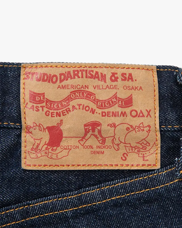 Studio D'Artisan D1891 Regular Straight Selvedge Jeans - Indigo Onewash