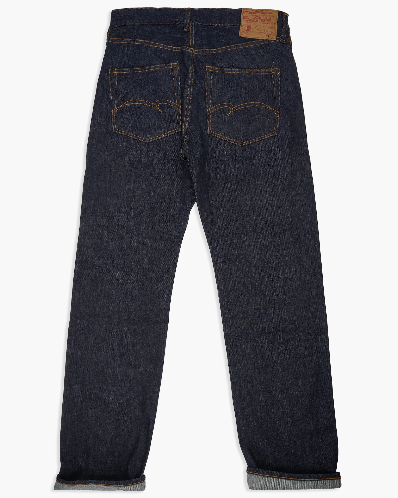 Studio D'Artisan D1891 Regular Straight Selvedge Jeans - Indigo Onewash