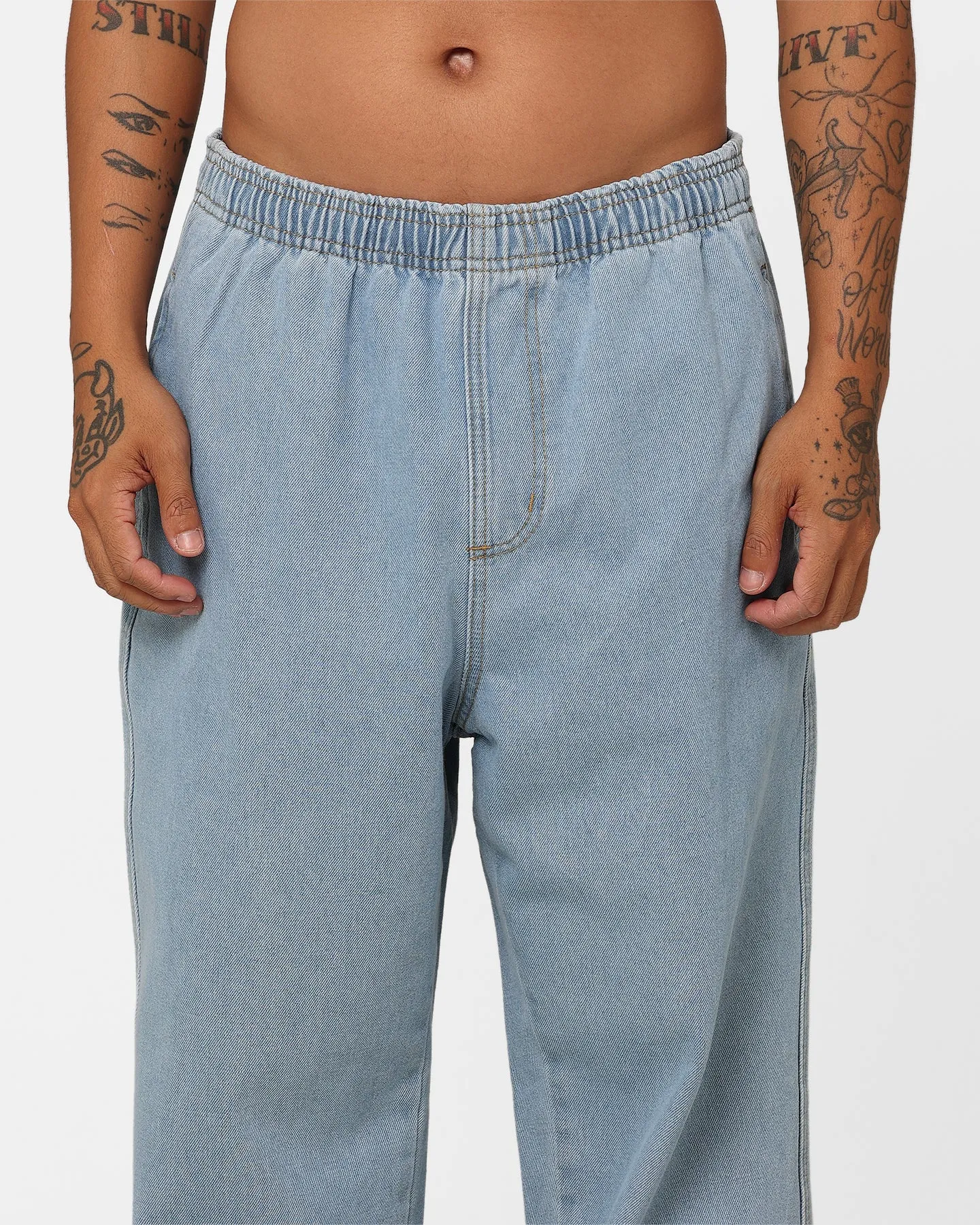 Stussy Workgear Denim Beachpants Mid Blue