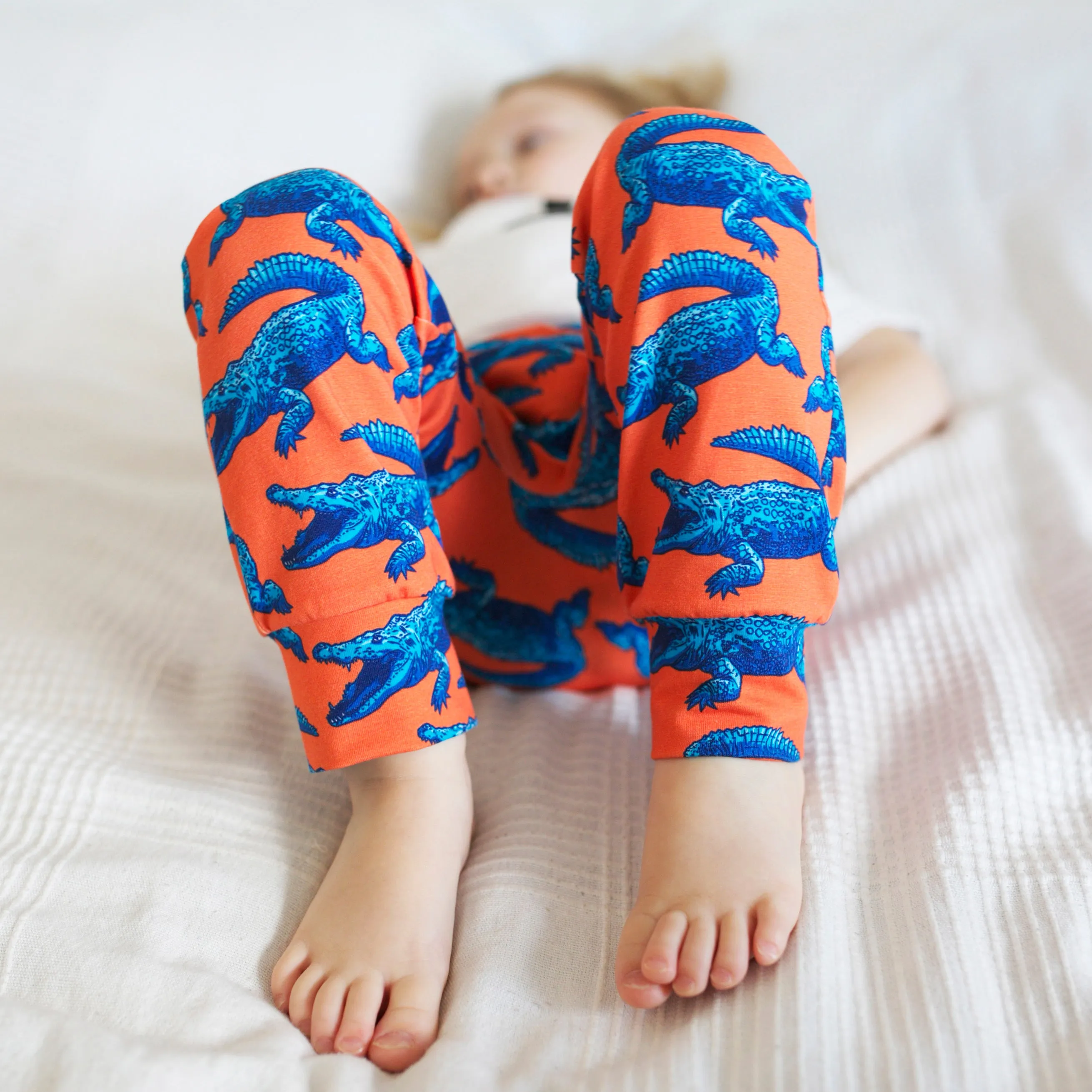 Super Mutant Blue Crocodile Leggings 0-6 Years