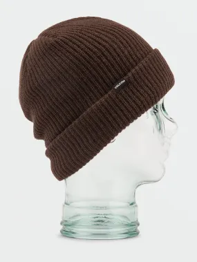 Sweep Lined Beanie - Brown