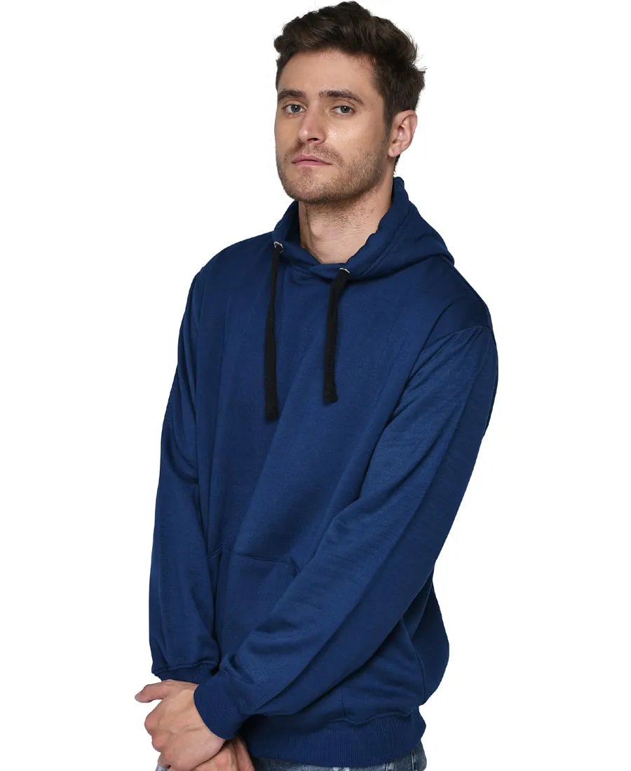 SXV Solid Plain Sweatshirt Hoodie for Men & Women (Teal Blue)