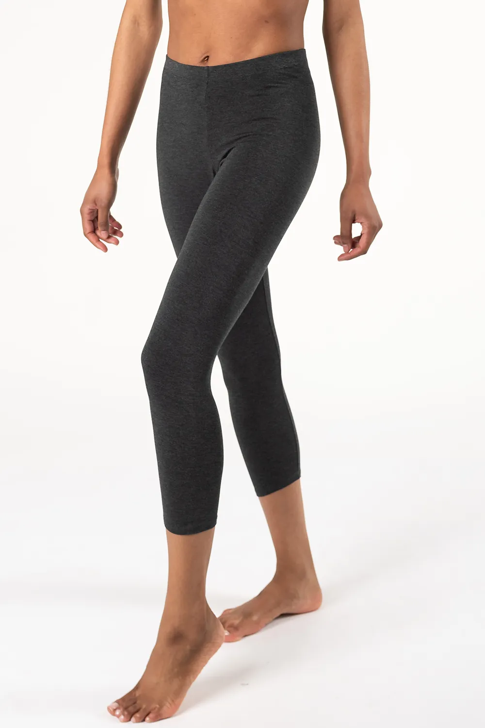 Terrera Suri Capri Bamboo Leggings - Charcoal