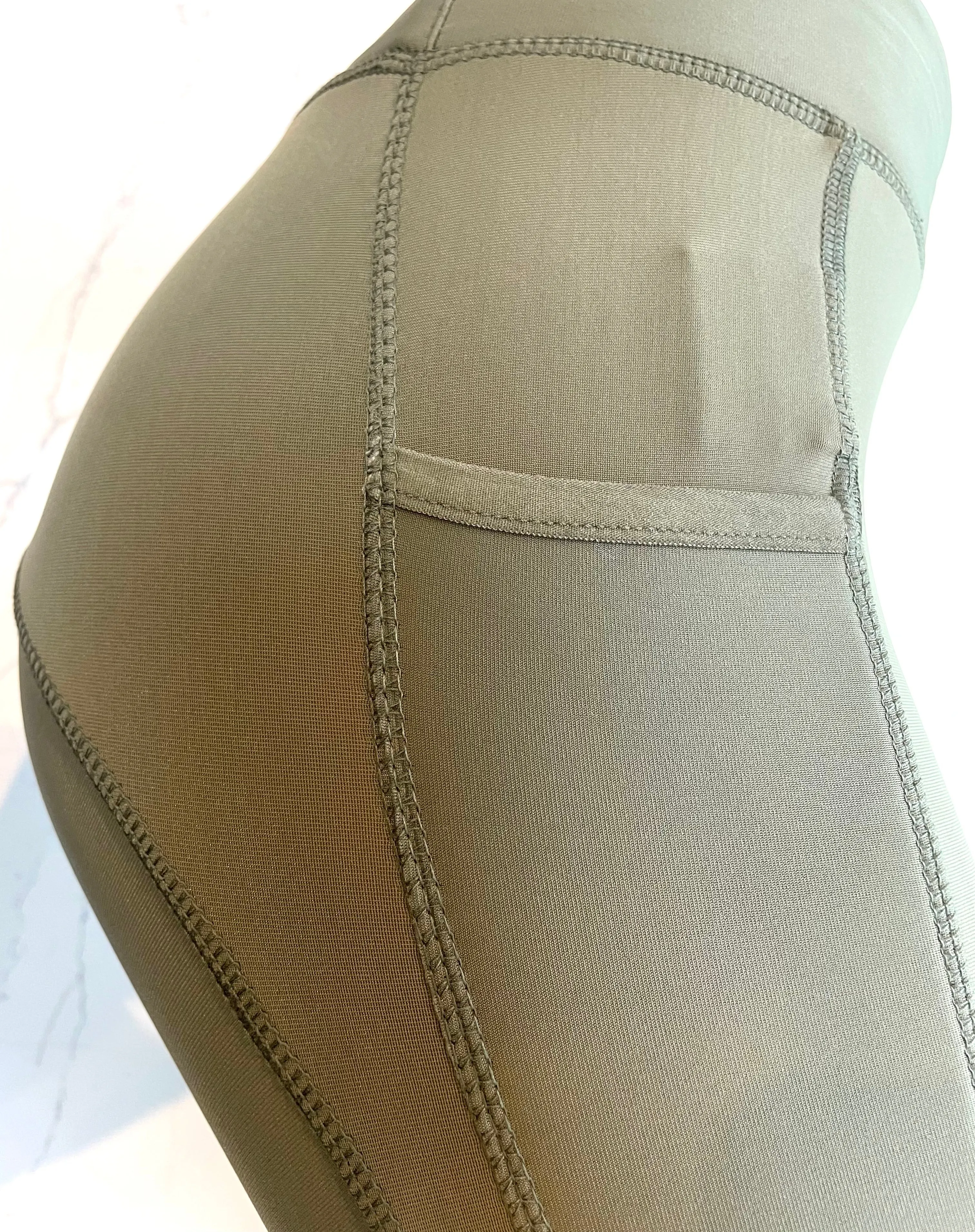 Thermal lined Jodhpur/Leggings - Light Olive