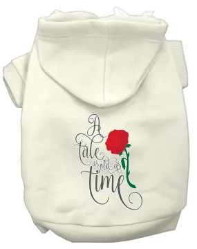 Timeless Tale Screen Print Dog Hoodie Cream M