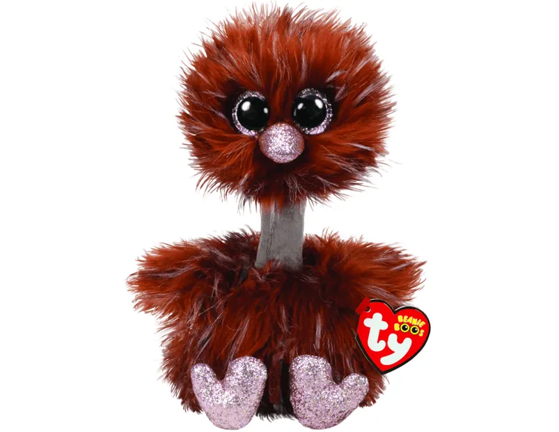 TY BEANIE BOOS MEDIUM ORSON BR OSTRICH