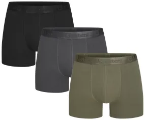 Urberg Men&#x27;s Isane 3-pack Bamboo Boxers Grey/Black/Green | Buy Urberg Men&#x27;s Isane 3-pack Bamboo Boxers Grey/Black/Green here | Outnorth