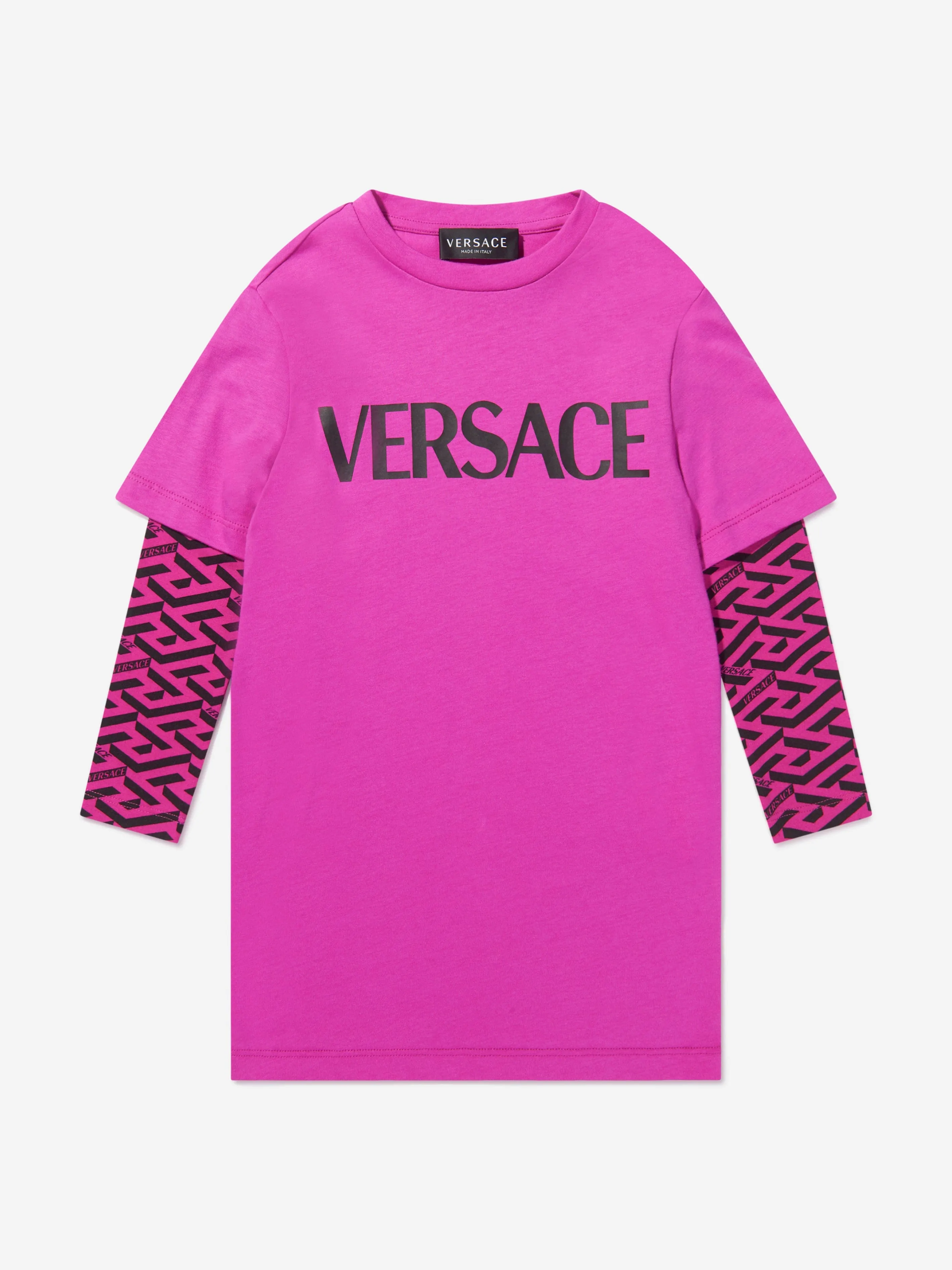 Versace Girls Long Sleeve T-Shirt Dress