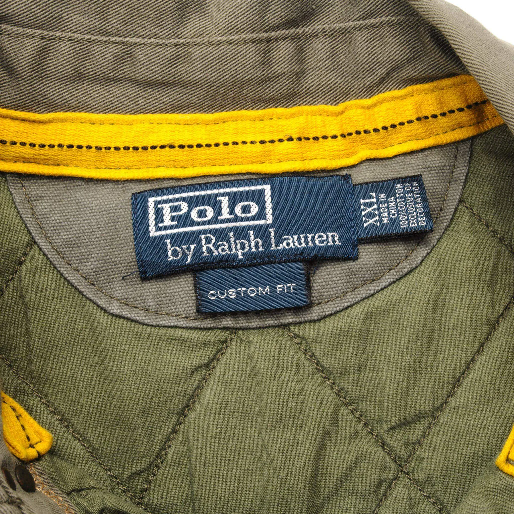 VINTAGE POLO RALPH LAUREN POLO SHIRT WITH PATCHES SIZE 2XL