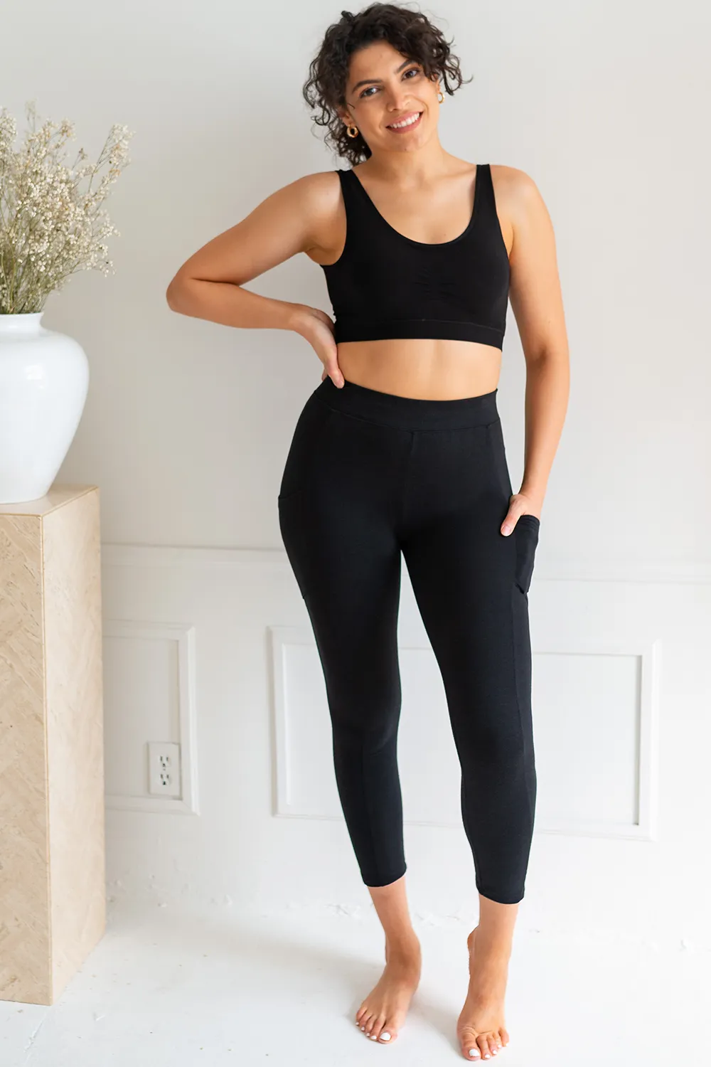 Viva Pocket Bamboo Legging - Black