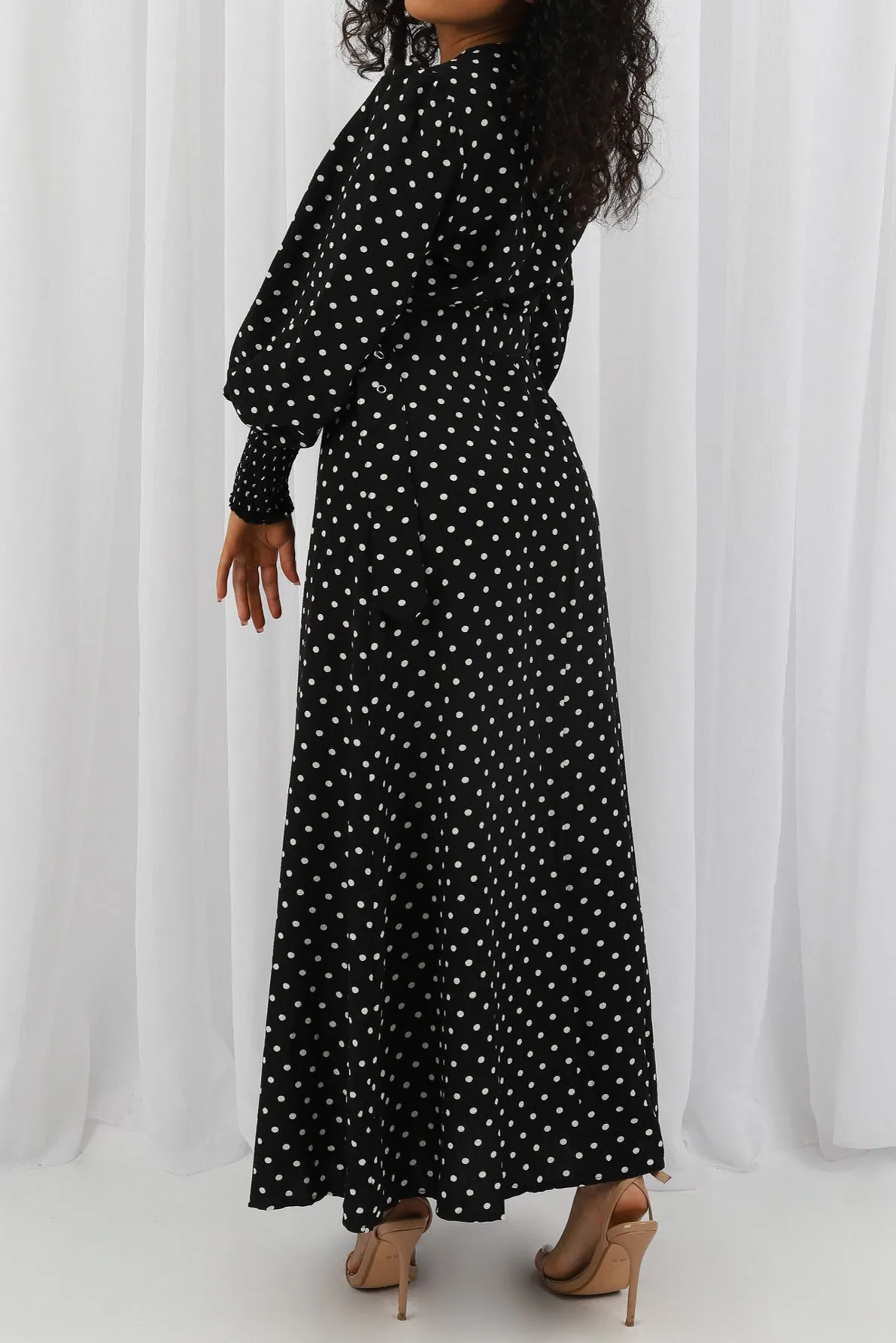 Viva Polka Dot Maxi Dress