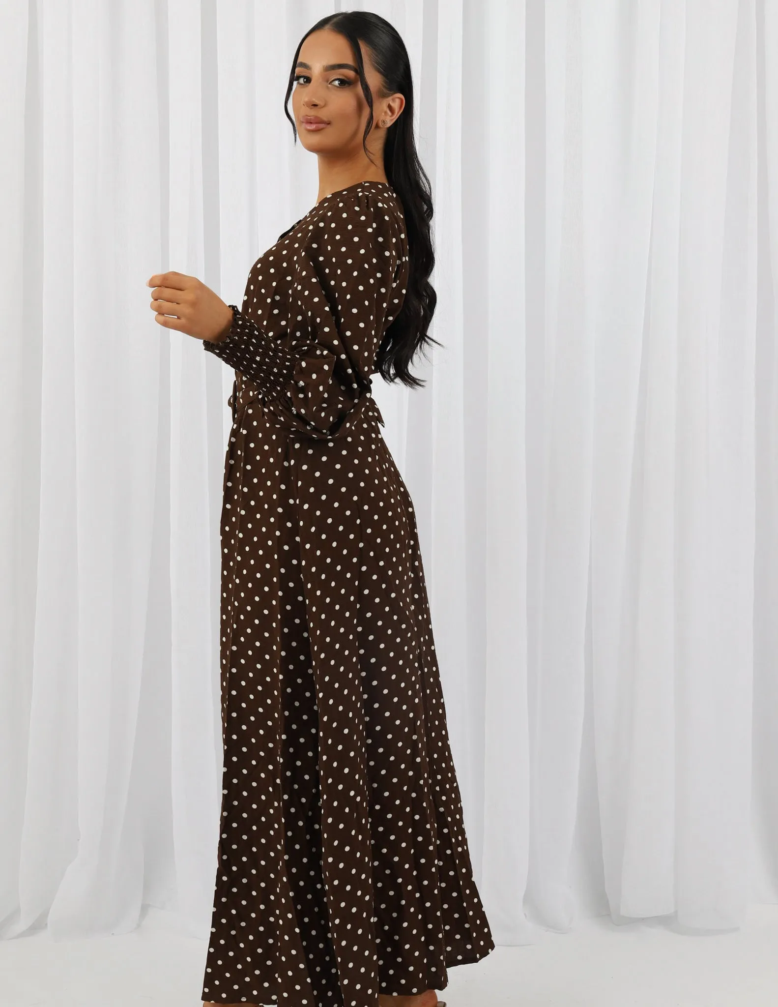 Viva Polka Dot Maxi Dress