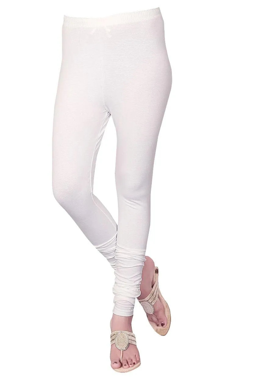 White Full Length Cotton Legging