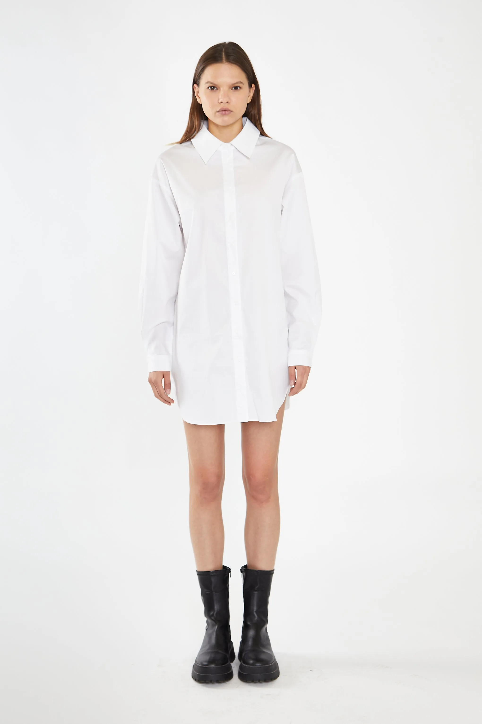 White Shirt Mini-Dress