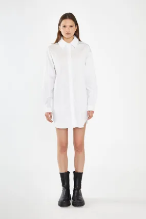 White Shirt Mini-Dress