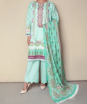 Women "KLARA" Digital Printed 3 Piece Unstitched Suit